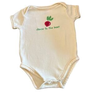 Touched By Nature Beet Bodysuit 3-6M  Dance to the Beet